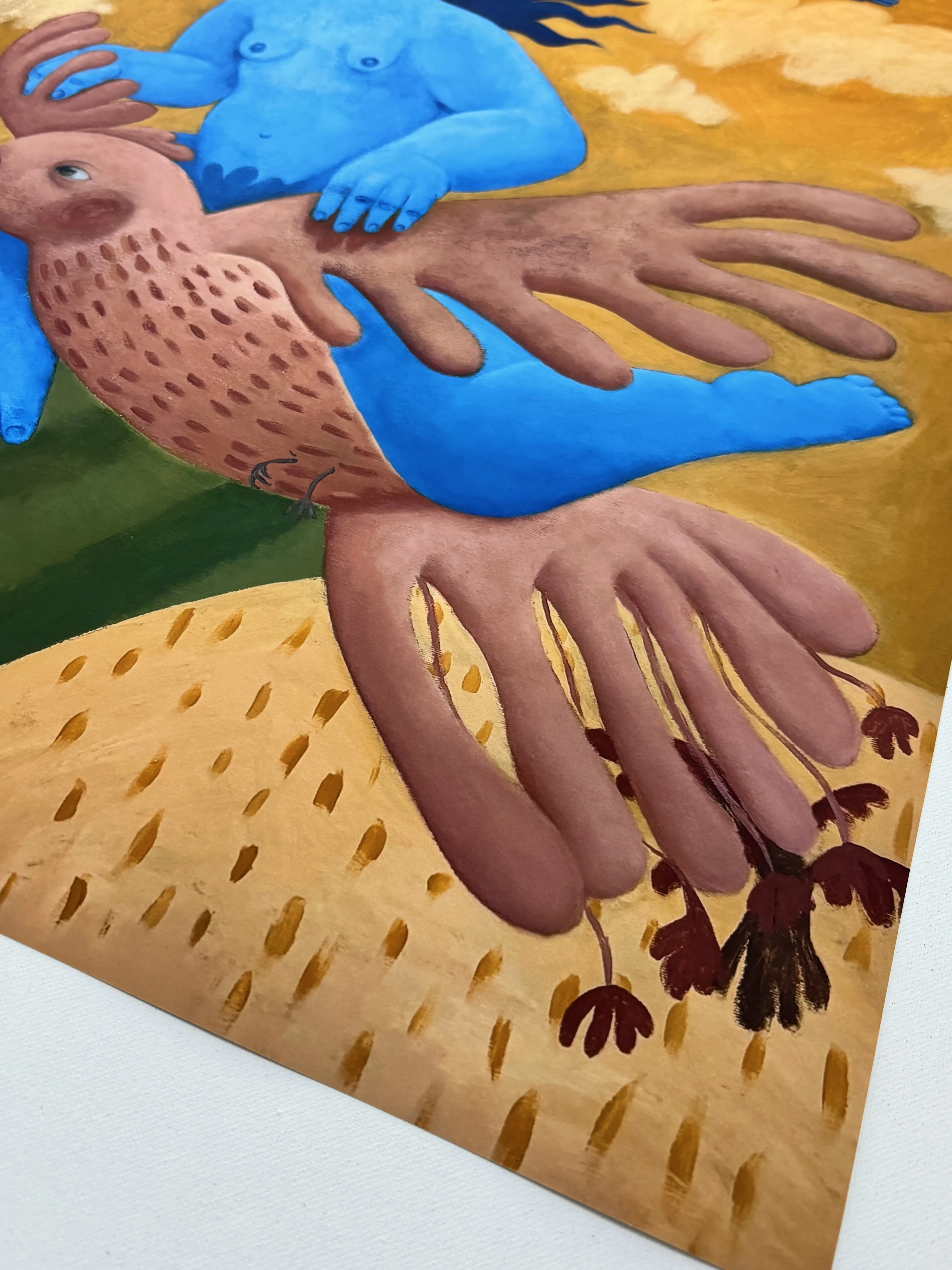 Image of Poster “ My bird” by Diana Ruban , size: 50x60 cm, made of Paper 190gsm , Digital medium, from Ukraine , part of the Poster series, priced at $35 Photo 2 of 5.