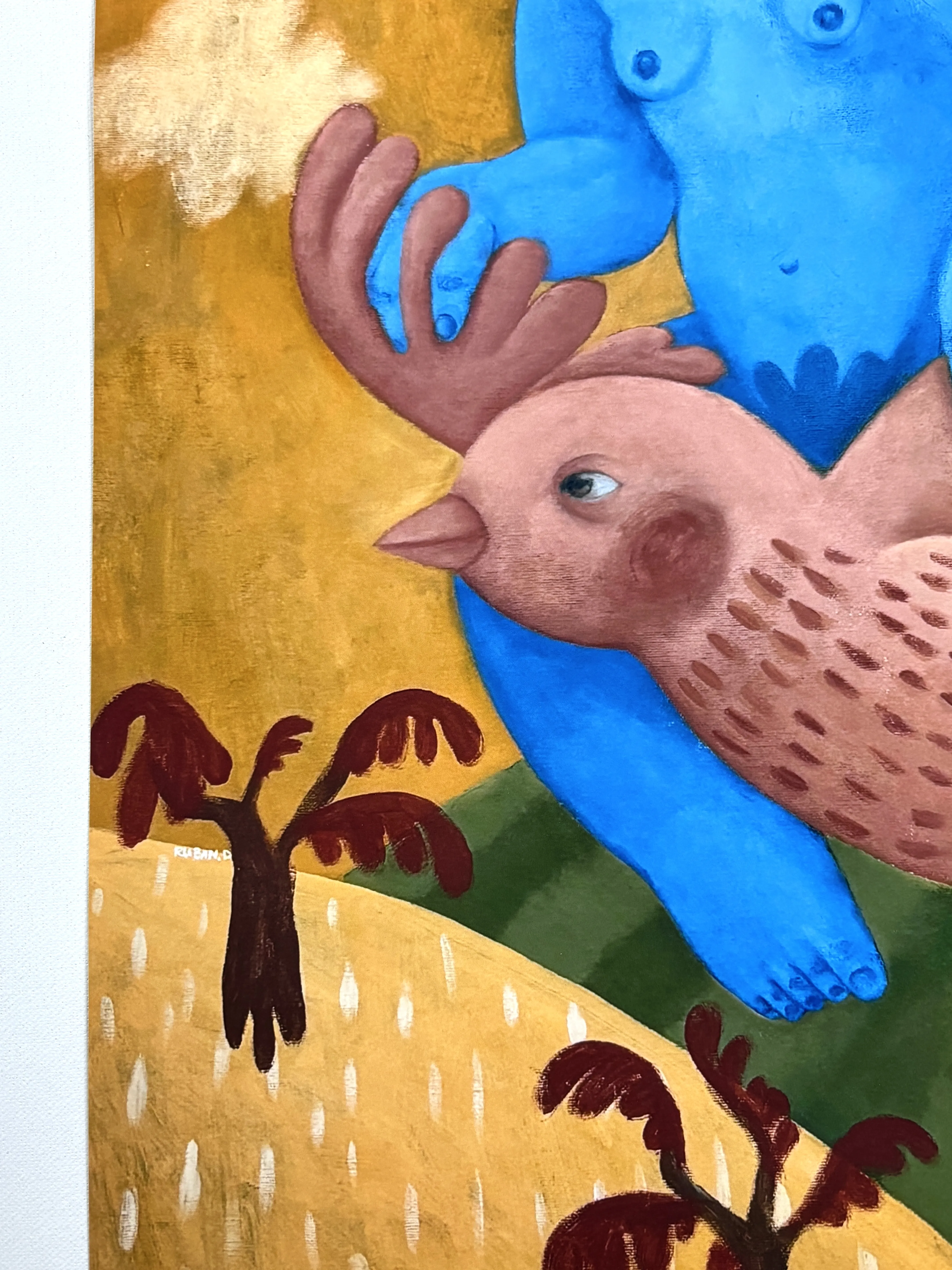 Image of Poster “ My bird” by Diana Ruban , size: 50x60 cm, made of Paper 190gsm , Digital medium, from Ukraine , part of the Poster series, priced at $35 Photo 5 of 5.
