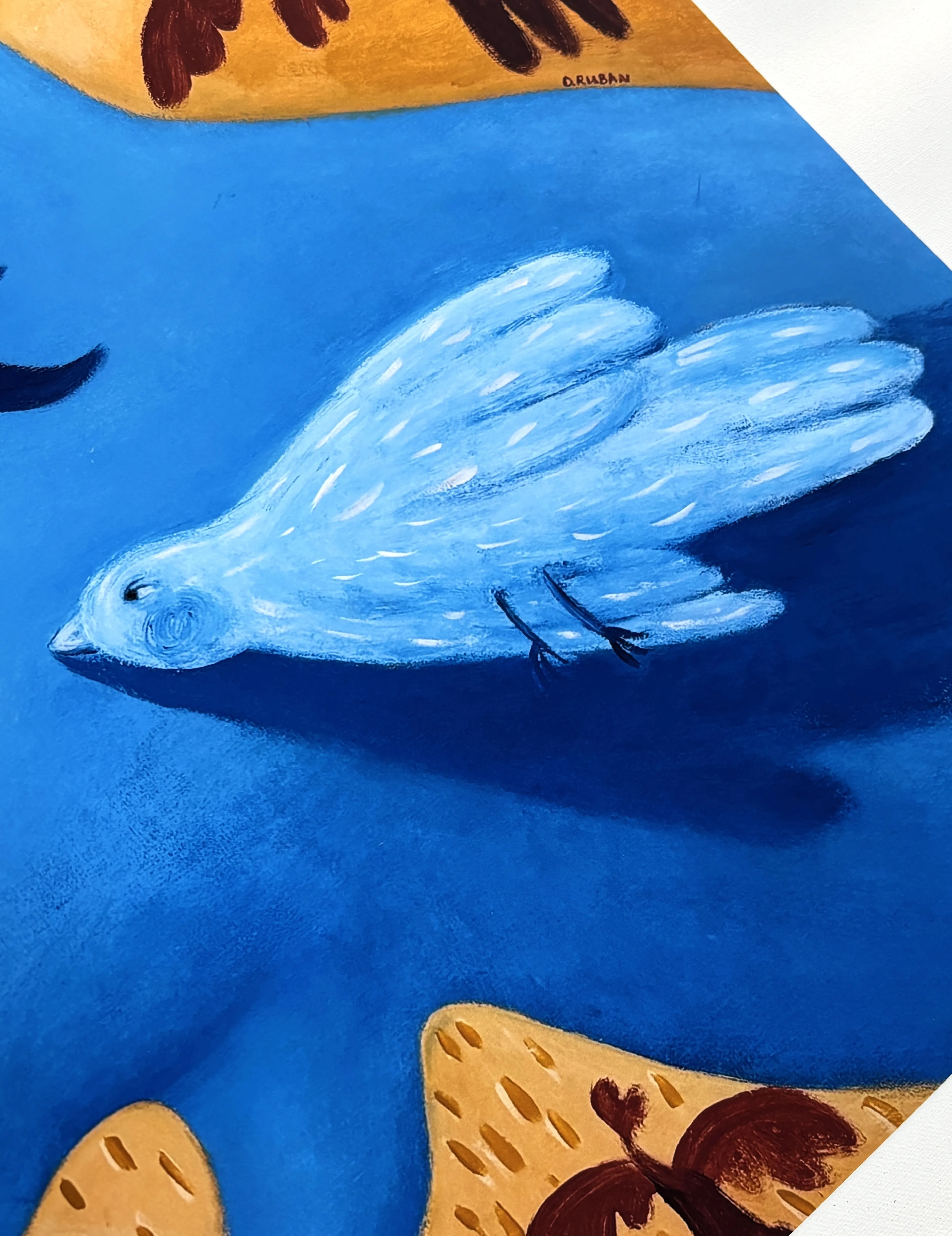 Image of Poster “ I want to be the wind” by Diana Ruban , size: 50x50 cm , made of Paper 190 gsm, Digital medium, from Ukraine , part of the Poster series, priced at $35 Photo 2 of 3.