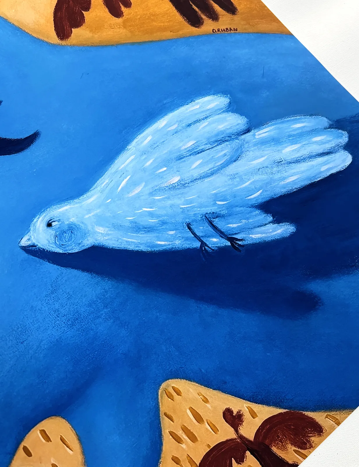Image of Poster “ I want to be the wind” by Diana Ruban , size: 50x50 cm , made of Paper 190 gsm, Digital medium, from Ukraine , part of the Poster series, priced at $35 Photo 2 of 3.