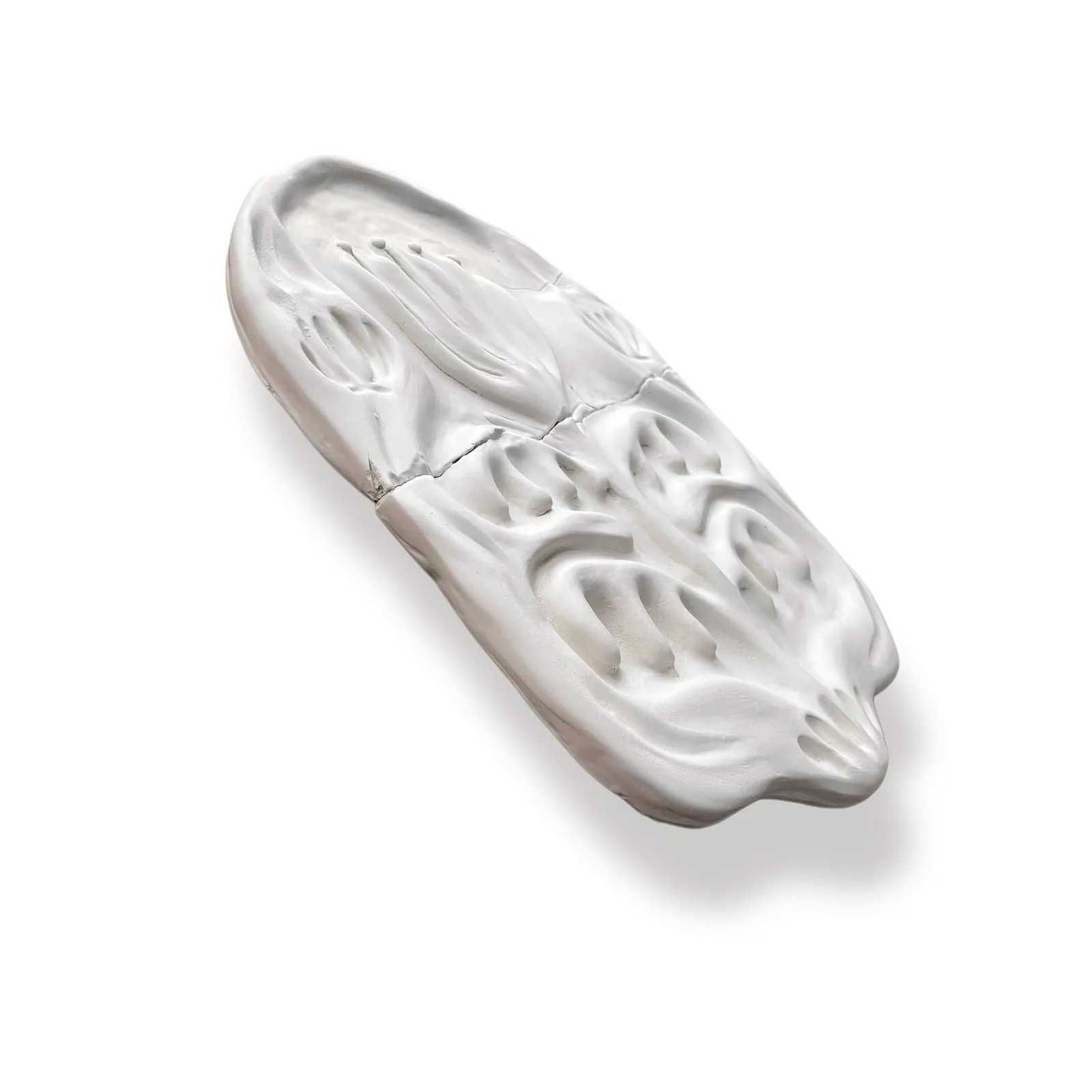 Image of Ceramic flower by Diana Ruban , size: 40,4 x 28,7 x 2,6 cm, made of ceramics, Sculpture medium, from Georgia, part of the Ceramics and modeling series Photo 3 of 3.