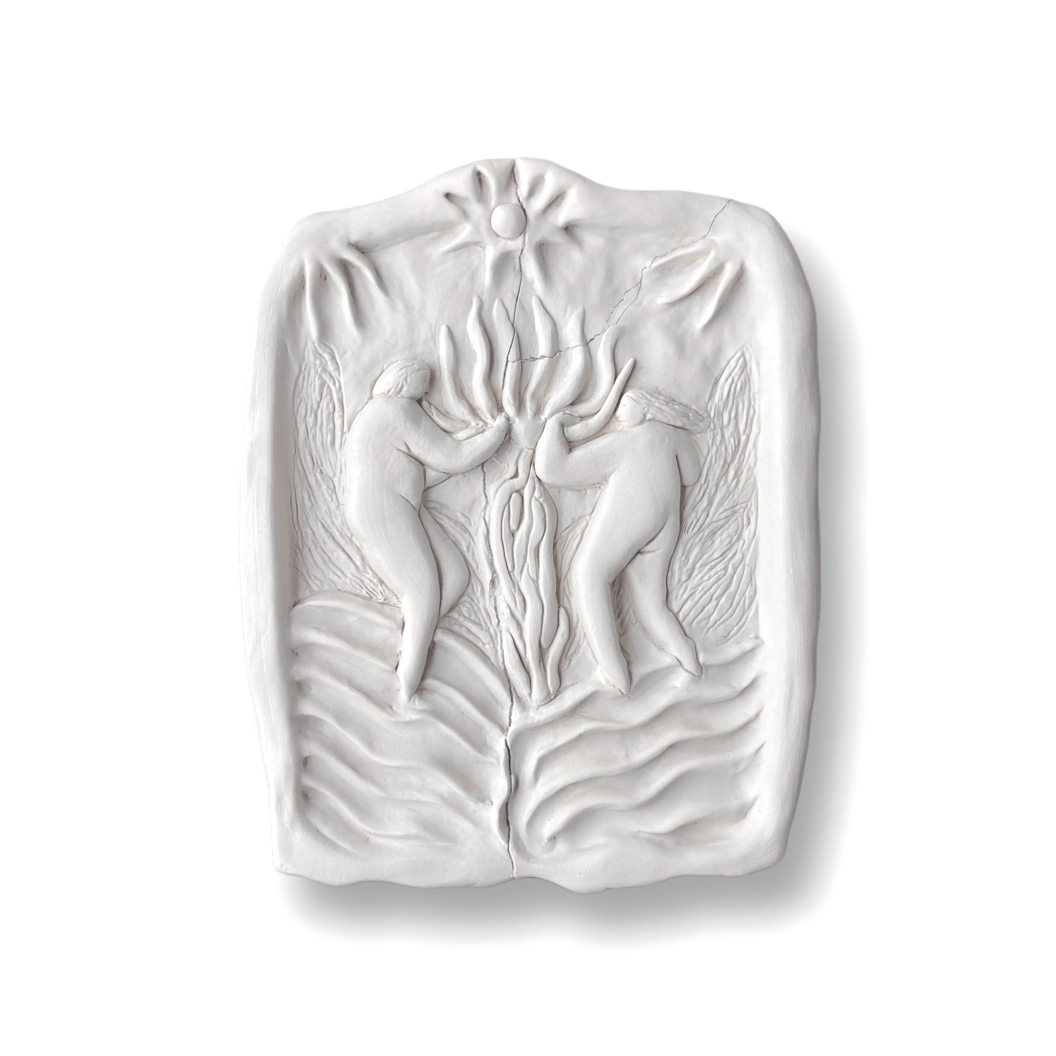 Image of Women under the sun by Diana Ruban , size: 34 х 26,5 х 3 cm, made of ceramics, Sculpture medium, from Georgia, part of the Ceramics and modeling series Photo 1 of 3.