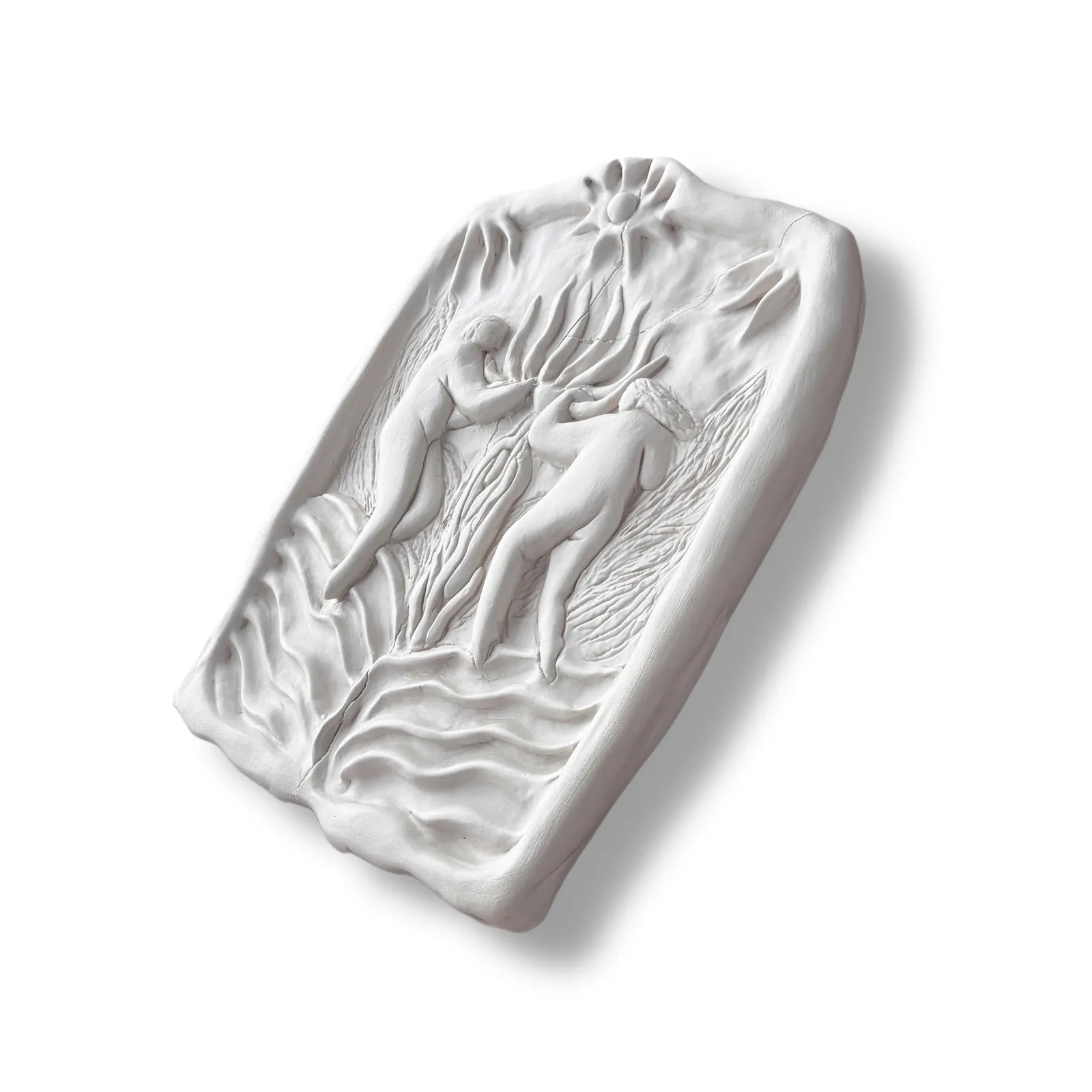 Image of Women under the sun by Diana Ruban , size: 34 х 26,5 х 3 cm, made of ceramics, Sculpture medium, from Georgia, part of the Ceramics and modeling series Photo 3 of 3.