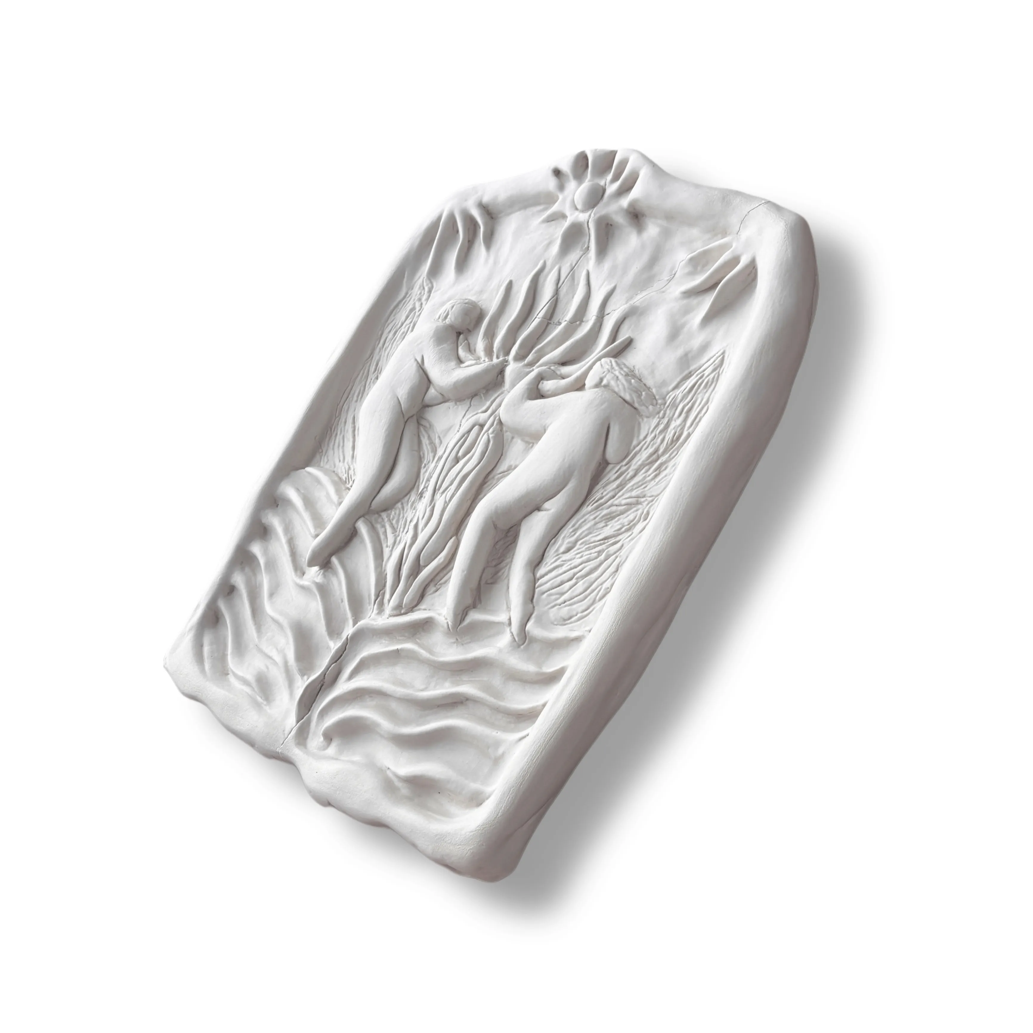 Image of Women under the sun by Diana Ruban , size: 34 х 26,5 х 3 cm, made of ceramics, Sculpture medium, from Georgia, part of the Ceramics and modeling series Photo 3 of 3.