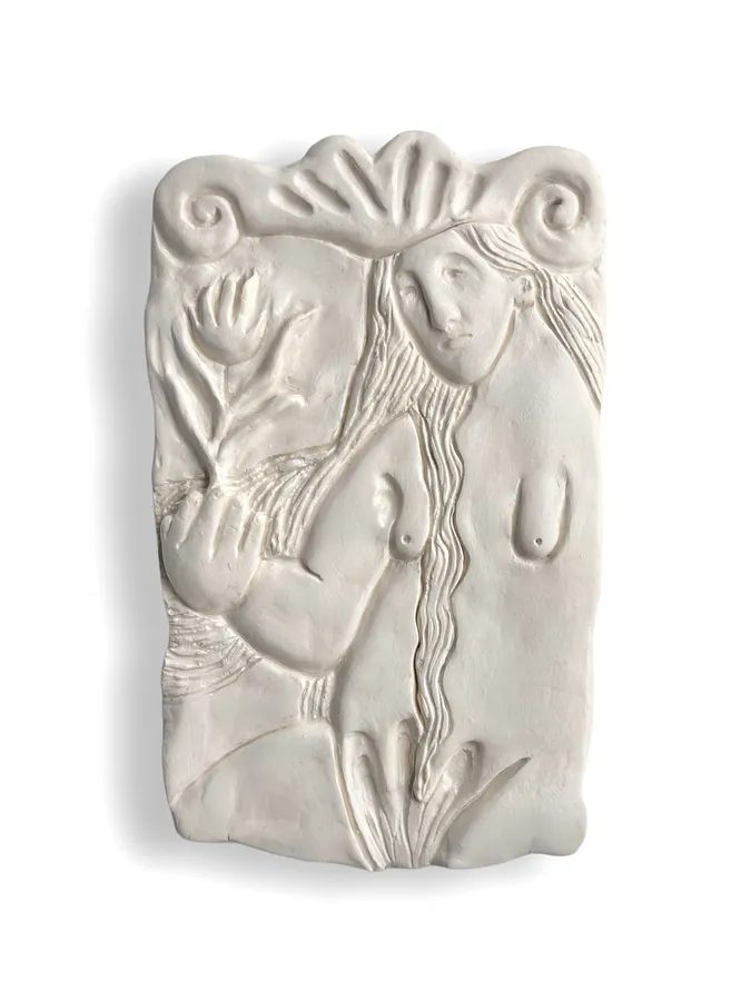 Image of With Hope by Diana Ruban , size: 24,5 x 15,5 x 2 cm, made of ceramic modeline, soil, fixative, Sculpture medium, from Georgia, part of the Ceramics and modeling series, priced at €350 Photo 1 of 3.