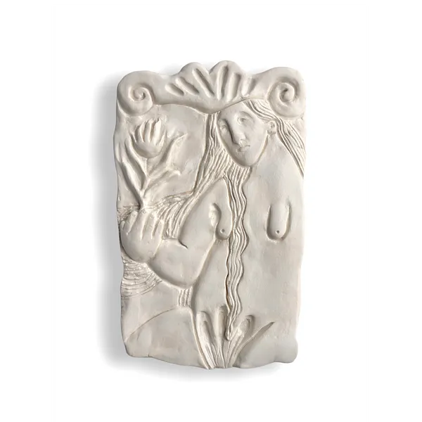 Image of With Hope by Diana Ruban , size: 24,5 x 15,5 x 2 cm, made of ceramic modeline, soil, fixative, Sculpture medium, from Georgia, part of the Ceramics and modeling series, priced at €350