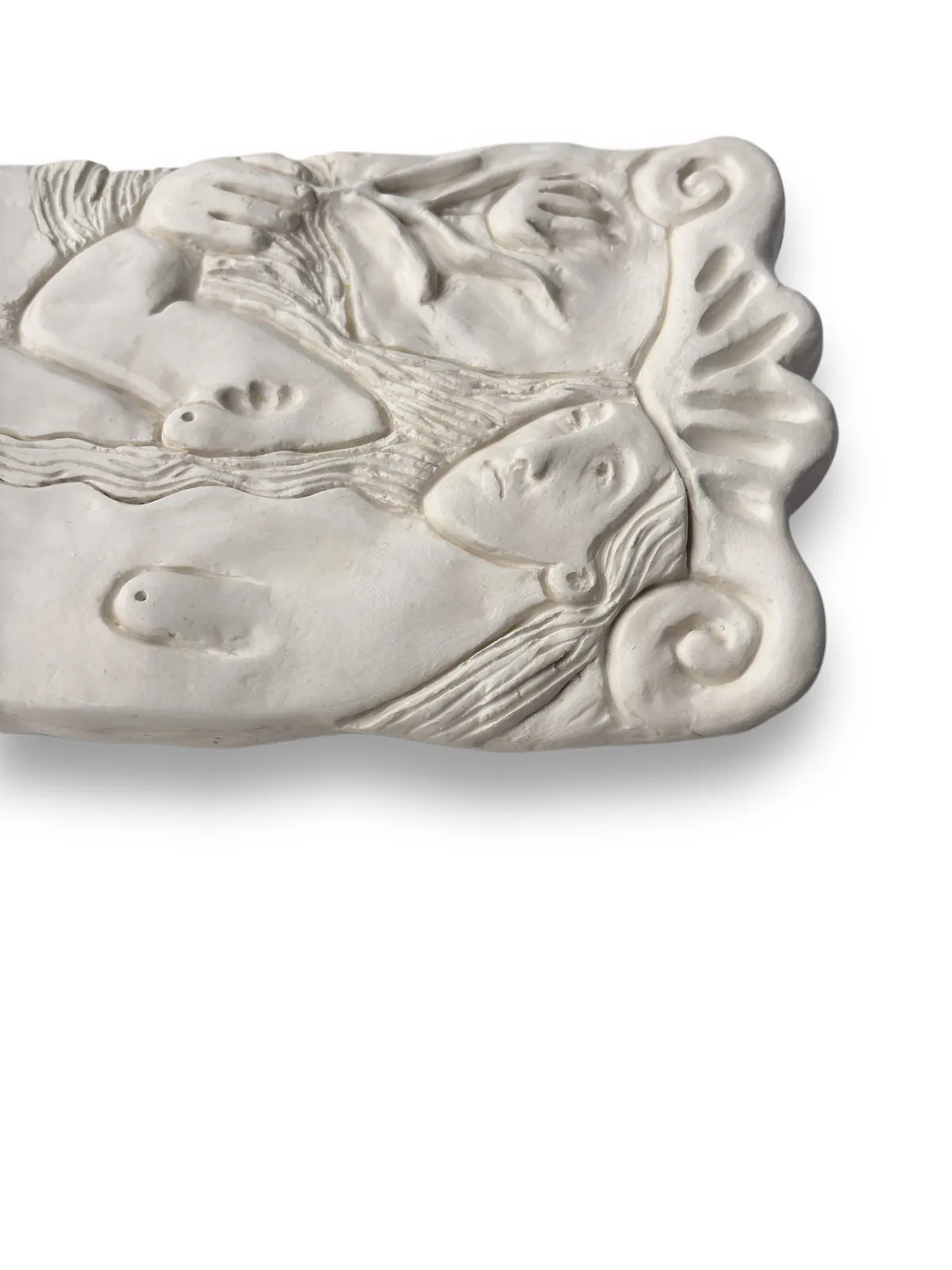 Image of With Hope by Diana Ruban , size: 24,5 x 15,5 x 2 cm, made of ceramic modeline, soil, fixative, Sculpture medium, from Georgia, part of the Ceramics and modeling series, priced at $200 Photo 2 of 3.