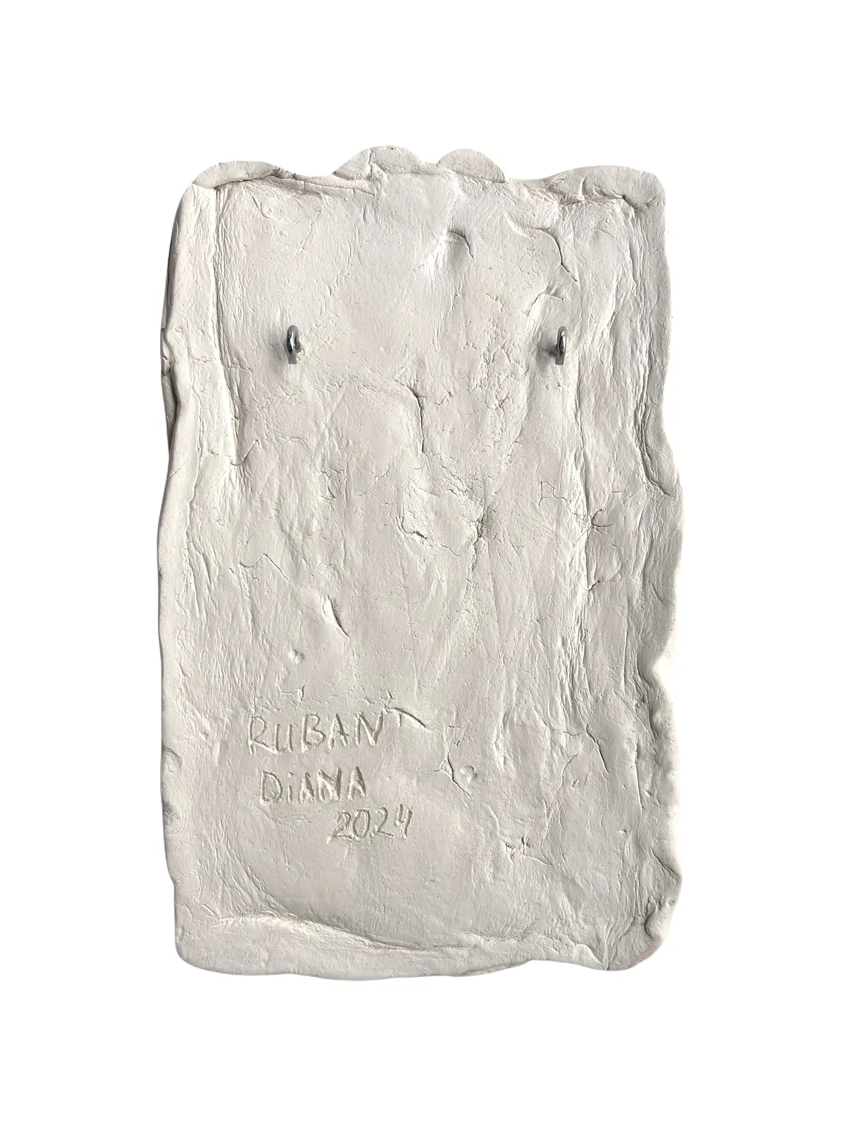 Image of With Hope by Diana Ruban , size: 24,5 x 15,5 x 2 cm, made of ceramic modeline, soil, fixative, Sculpture medium, from Georgia, part of the Ceramics and modeling series, priced at $200 Photo 3 of 3.